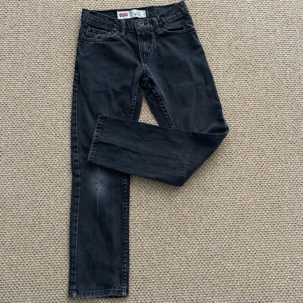 Levi’s 511 Skinny Jeans Black Red Tab Sz 10 EUC